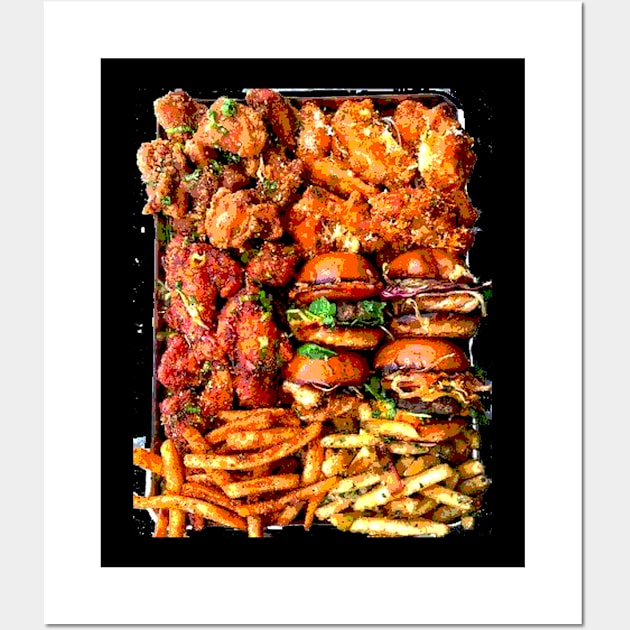 Delicious Food Tray Wall Art by richercollections